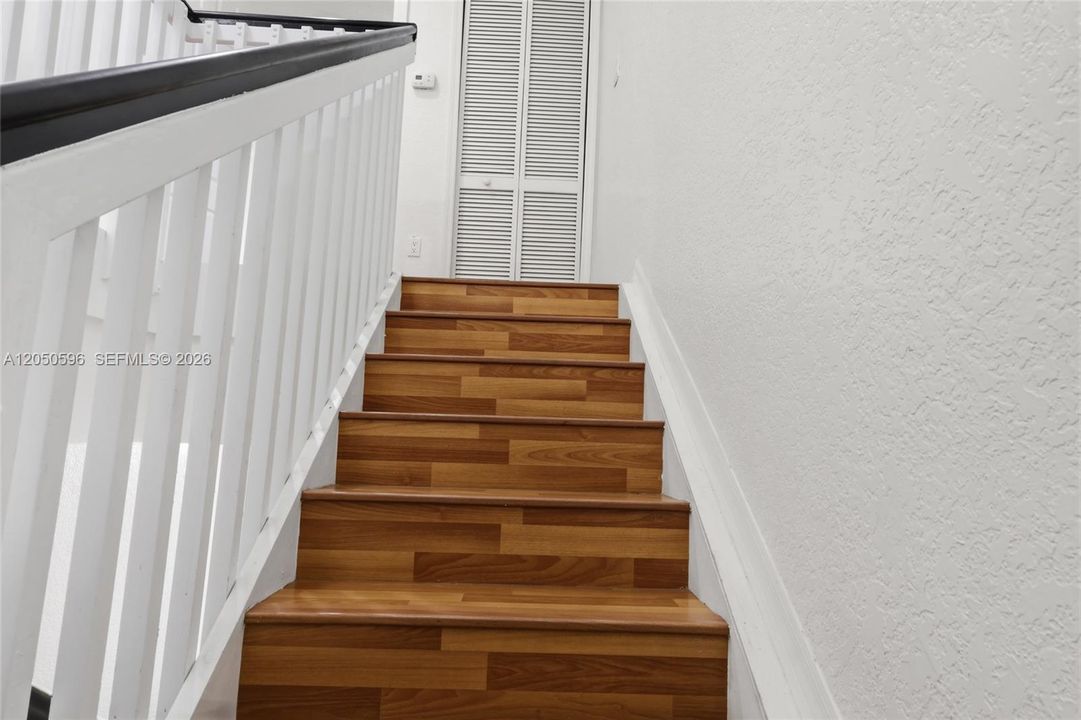Staircase to upstairs bedrooms