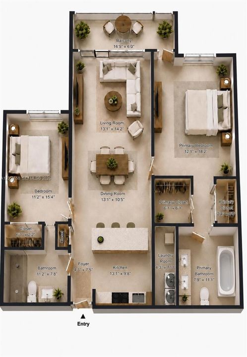 Recently Rented: $2,450 (2 beds, 2 baths, 1106 Square Feet)