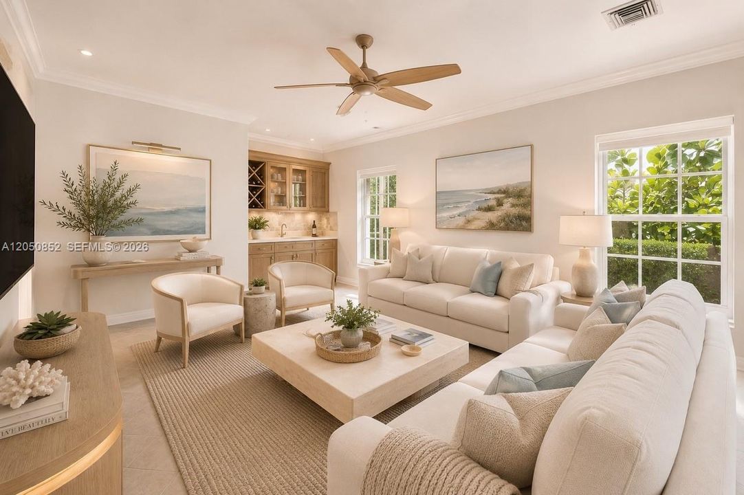 Virtual Renderings of Living Room