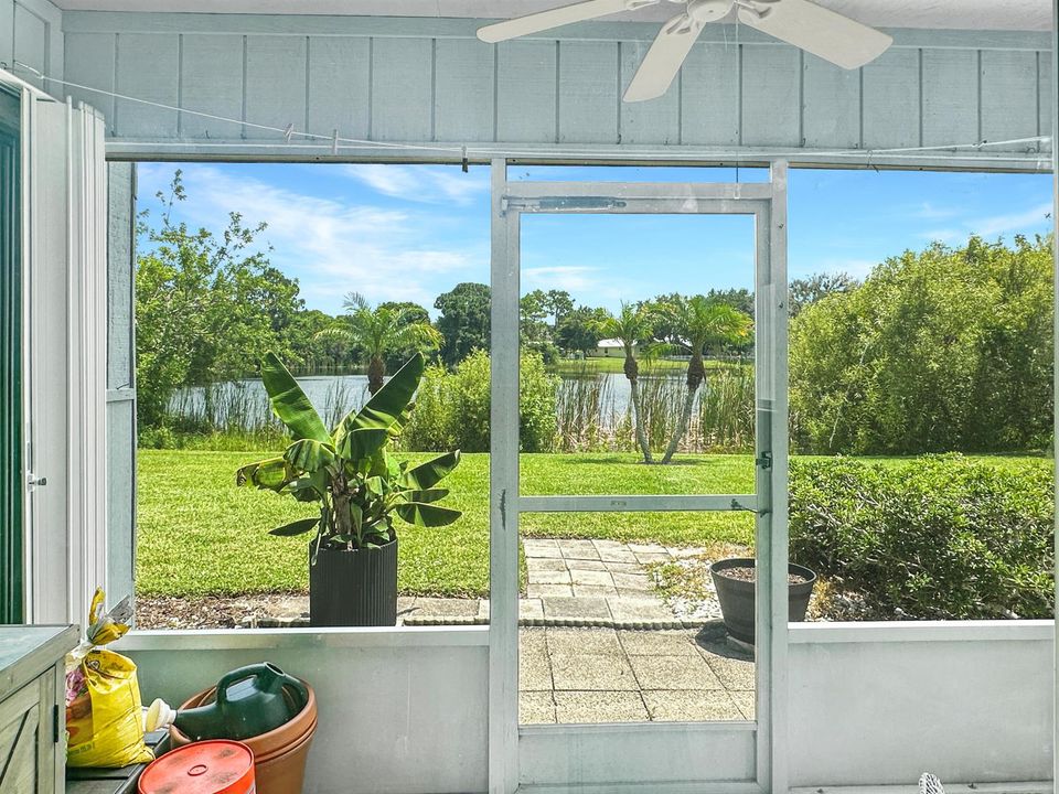 Porch and pond view