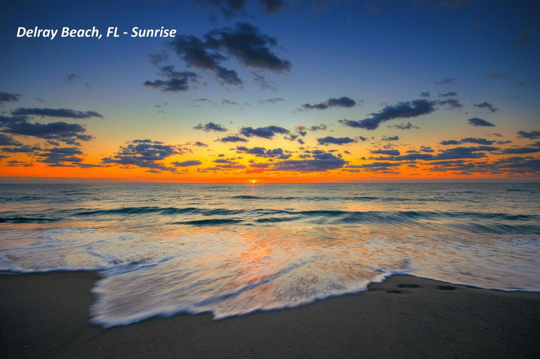 Delray Beach, FL Sunrise TEXT