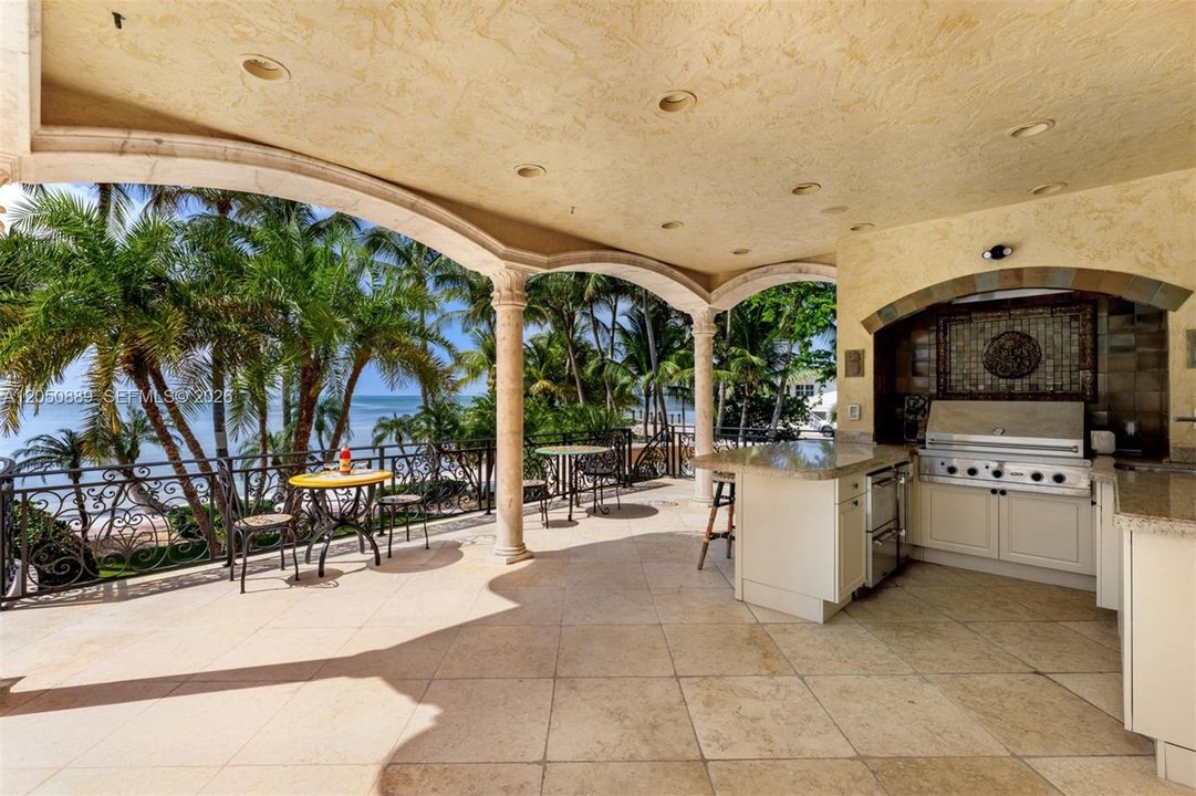Outdoor grill area