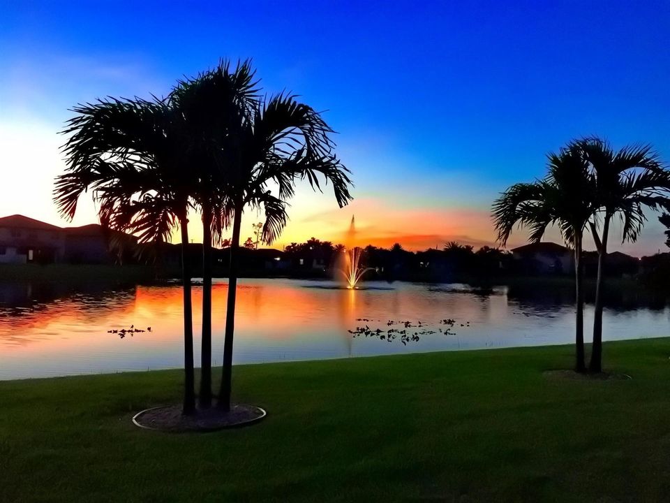Sunset from backyard