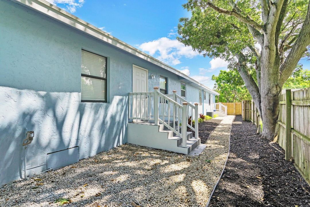 Unit B walk way