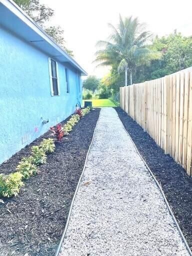 Unit A walk way