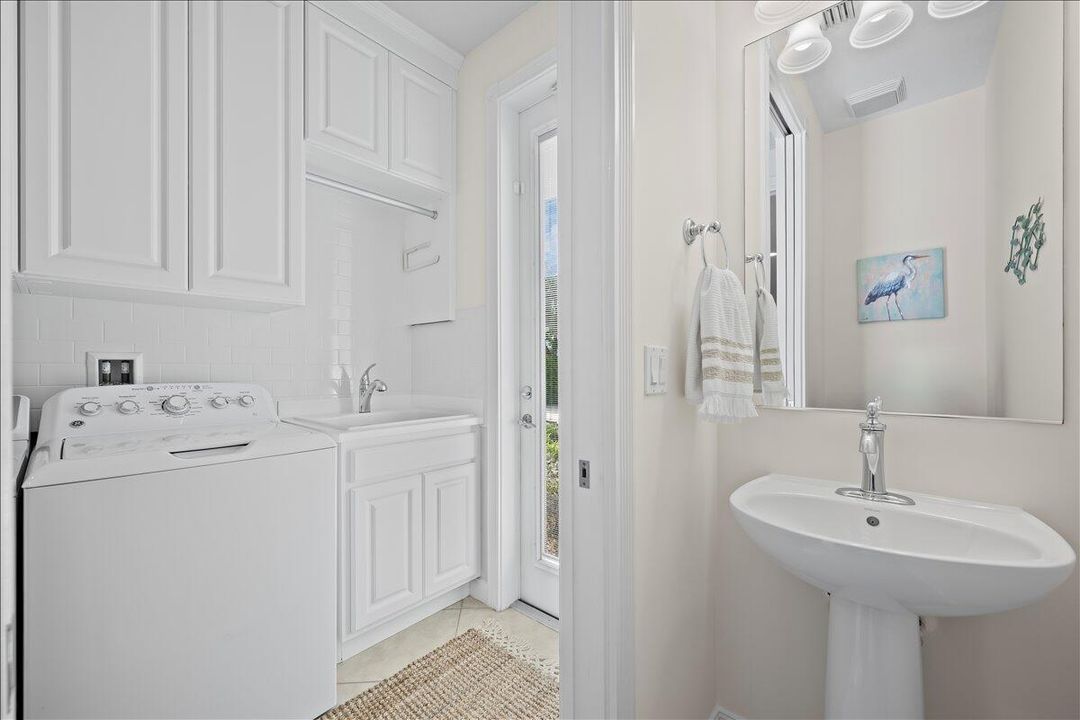 Laundry Room and Guest Powder Bath