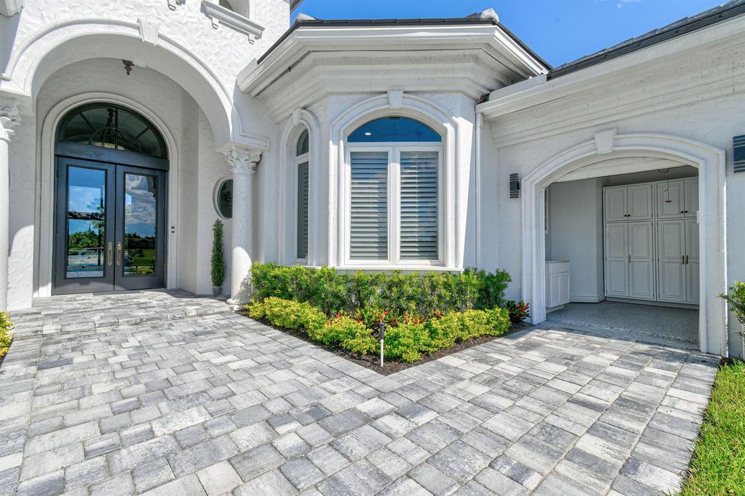 29 - Golf cart garage cu showing new flo