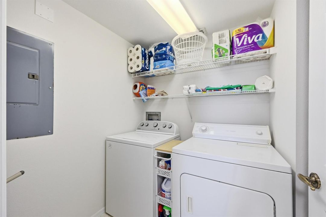 in unit laundry room