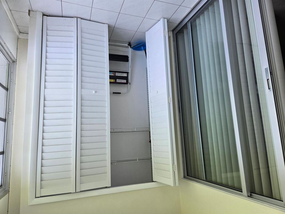 Patio stoage in unit