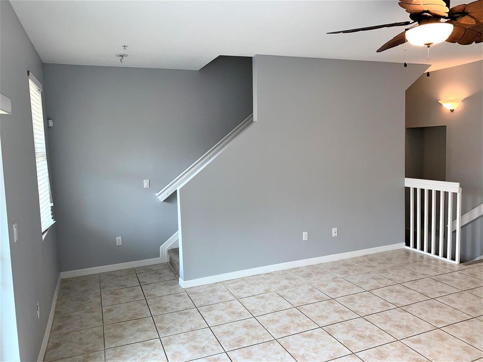 Living room to stairs to bedrooms