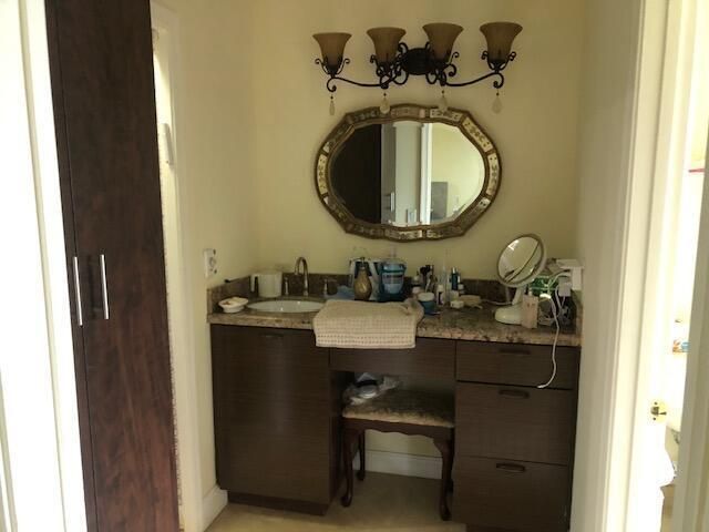 the dressing area