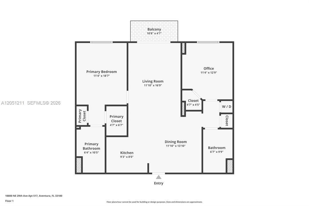 For Sale: $525,000 (2 beds, 2 baths, 1074 Square Feet)