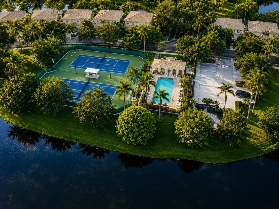 pool and tennis