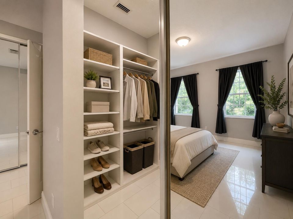 master closet BR staged