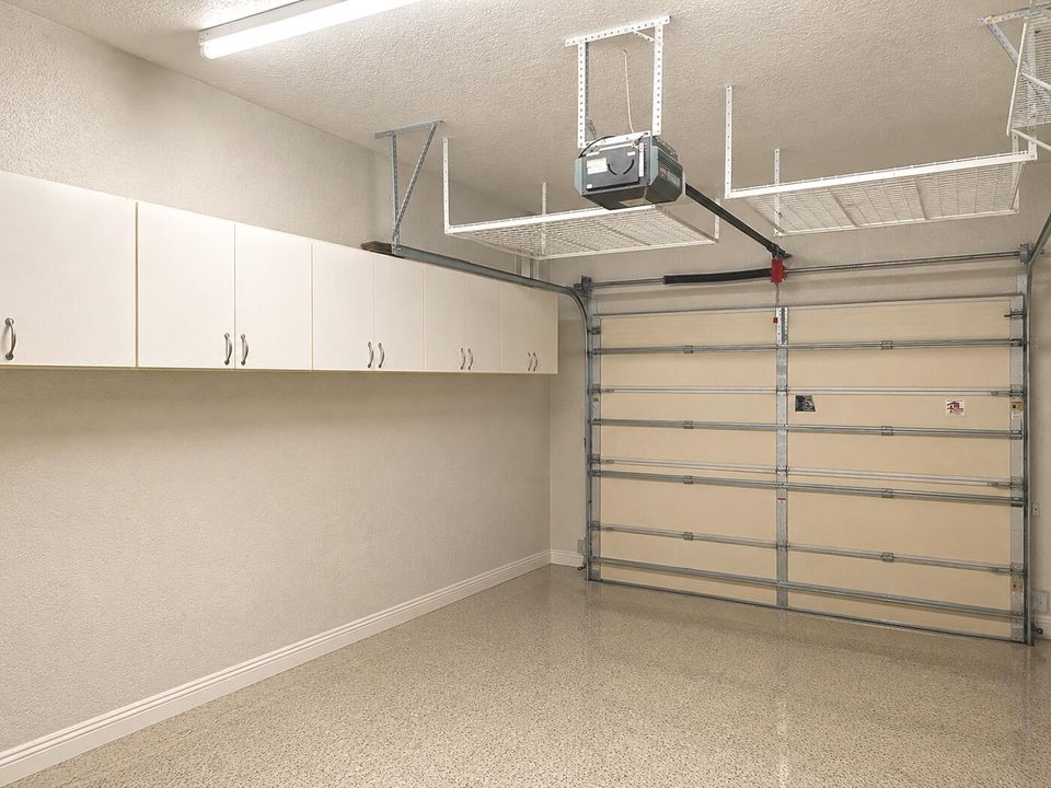 garage with built in storage