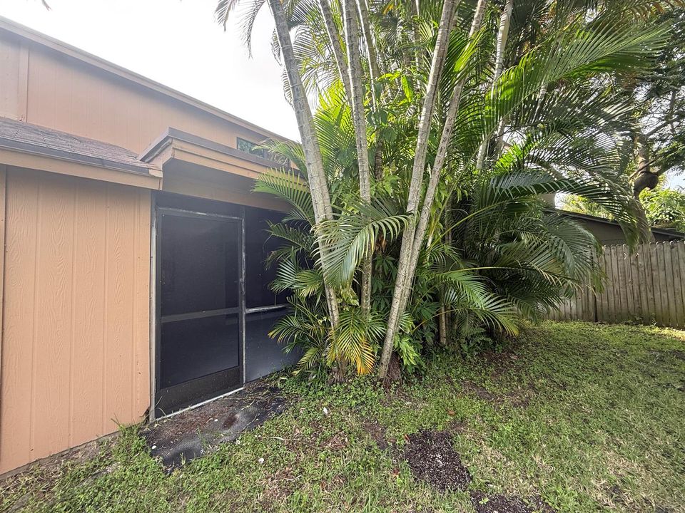 Backyard w/ Patio Entrance