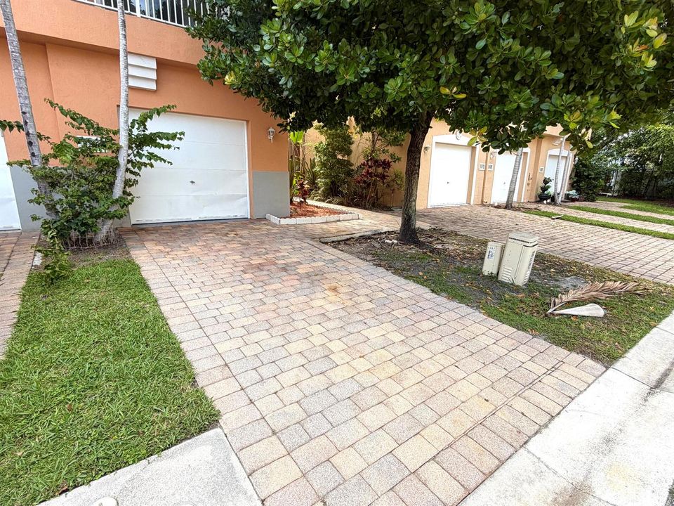 Driveway to garage