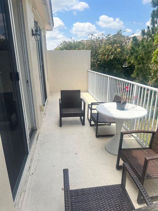 upstairs balcony