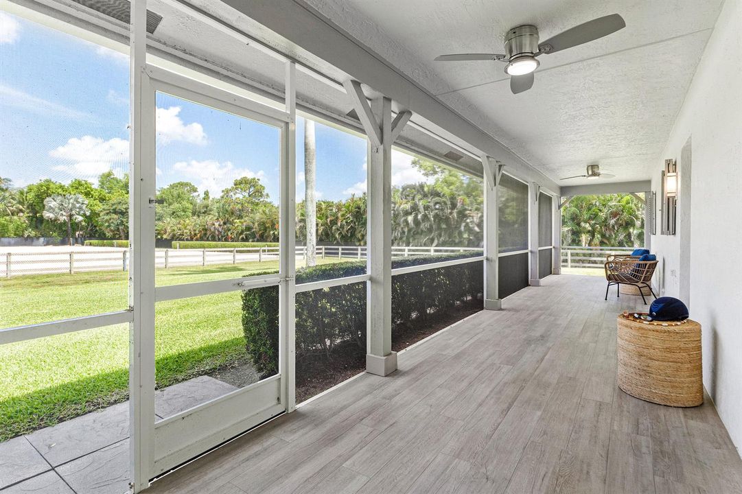 massive screened porch