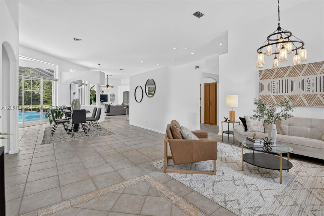 Spacious living areas, freshly painted interior, lots of natural light