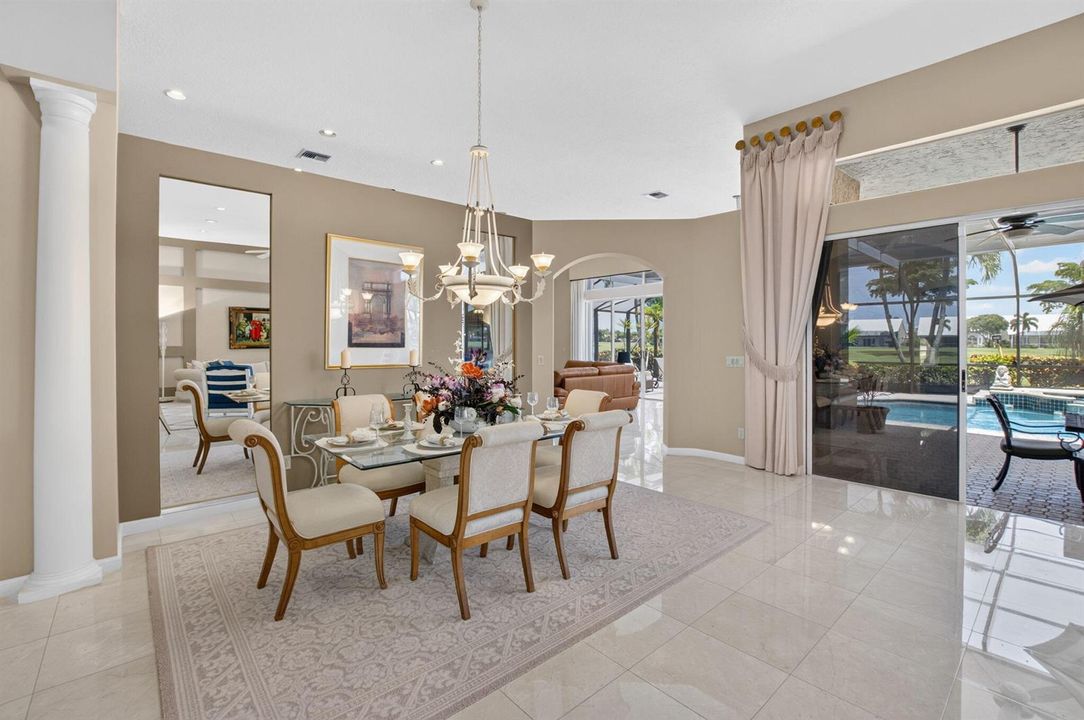 formal dining area