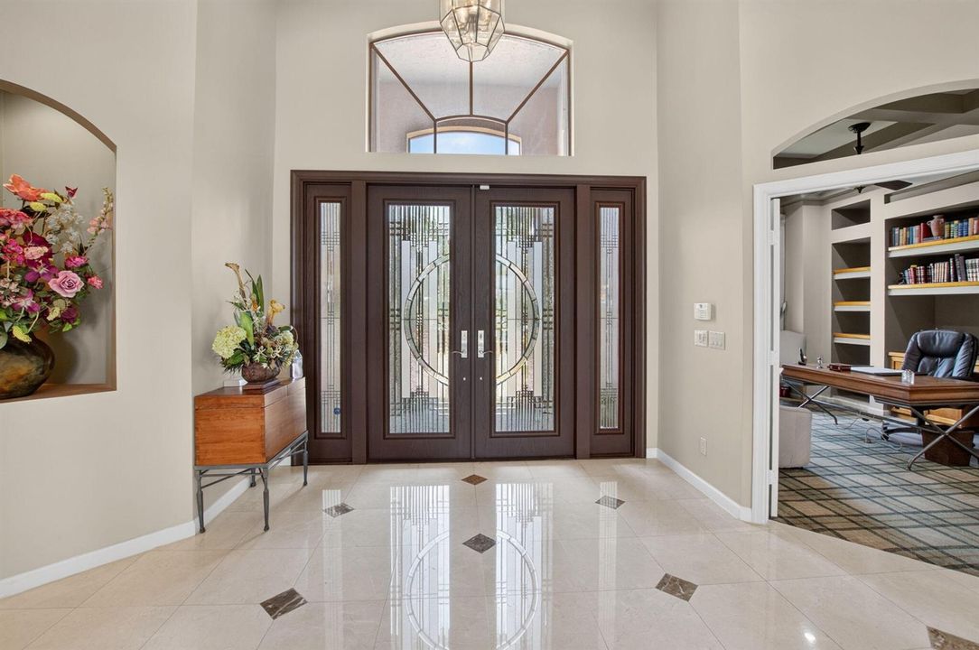 Hurricane double door entrance