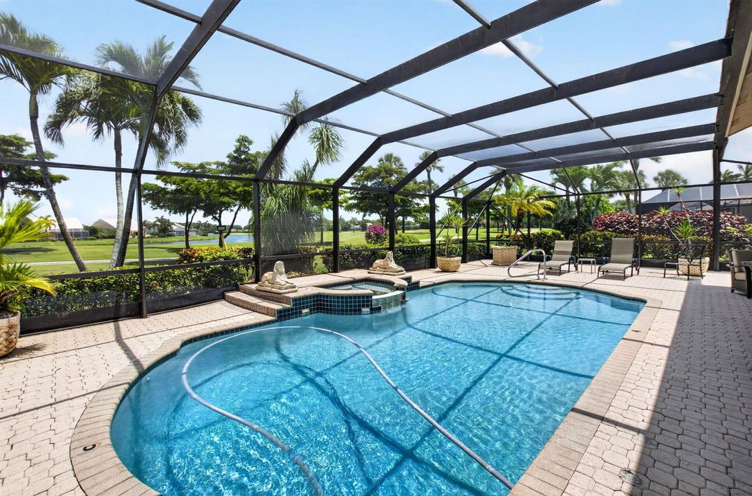 a pool with a view