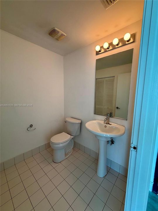 Half bathroom!