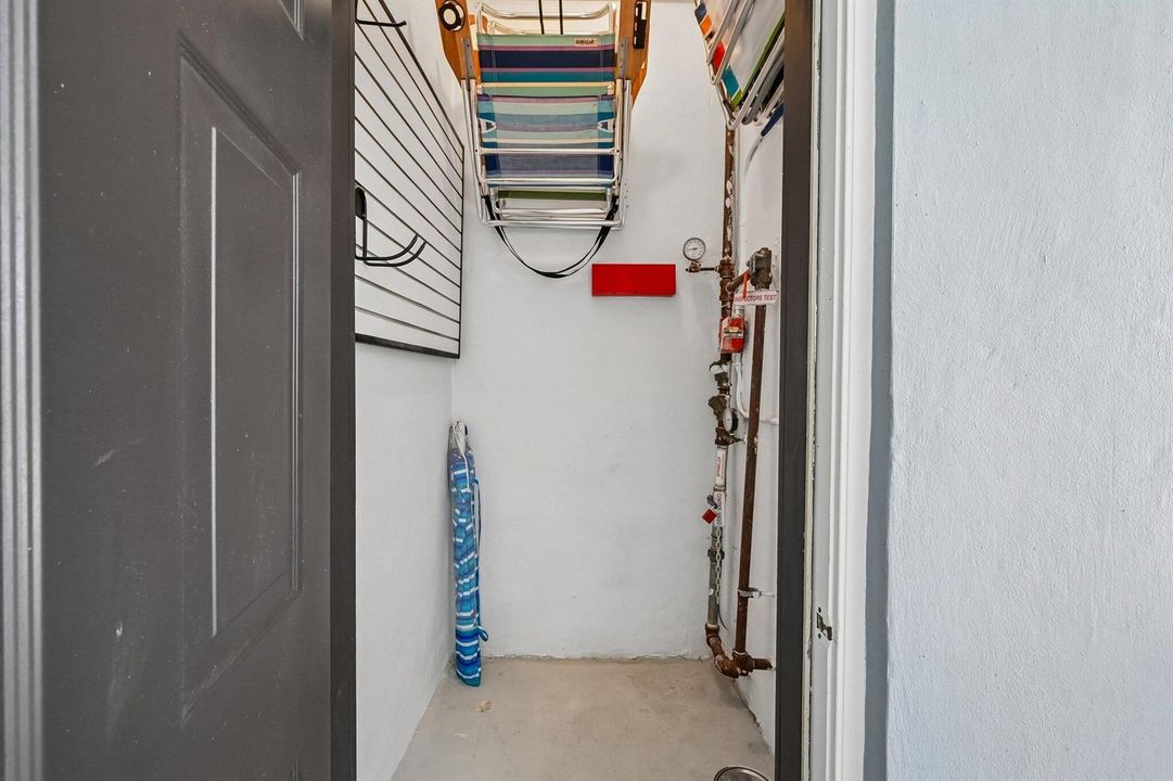 Private Storage Next to Front Door