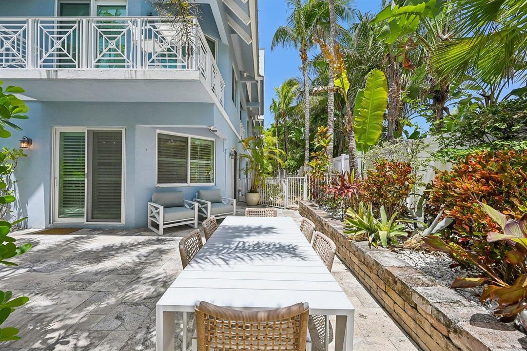 Private Fenced Backyard Patio