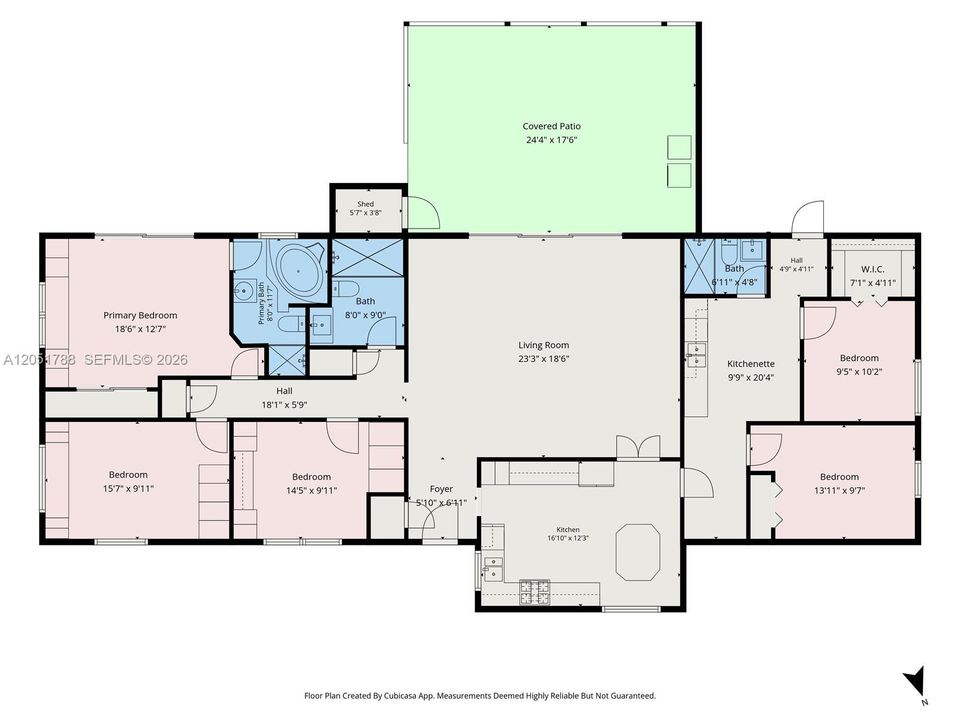 For Sale: $700,000 (5 beds, 3 baths, 2161 Square Feet)