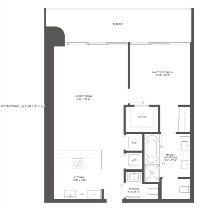 For Rent: $5,000 (1 beds, 1 baths, 839 Square Feet)
