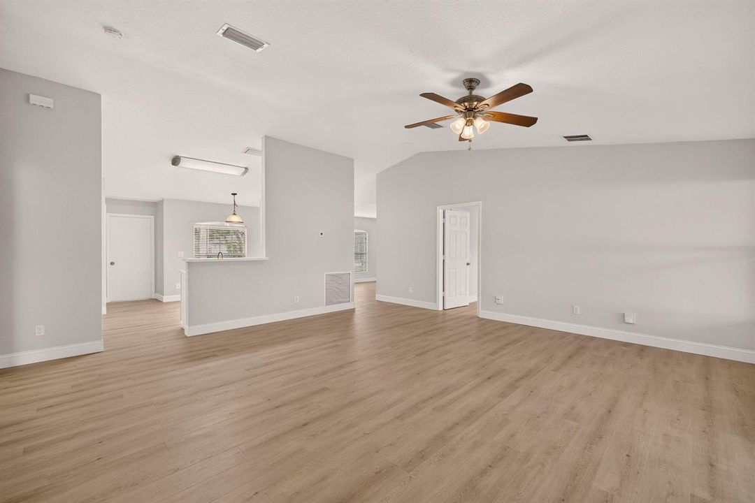 Kitchen View to Family Room