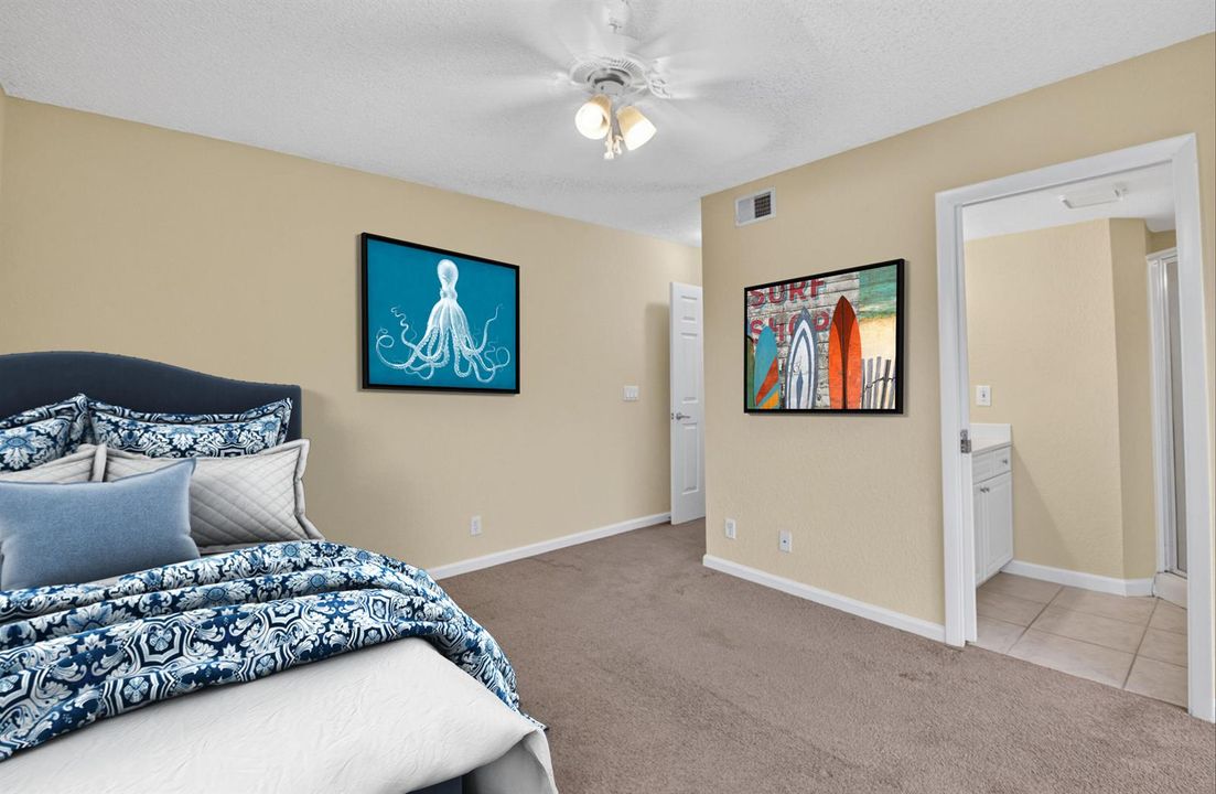 Staged 3rd Bedroom