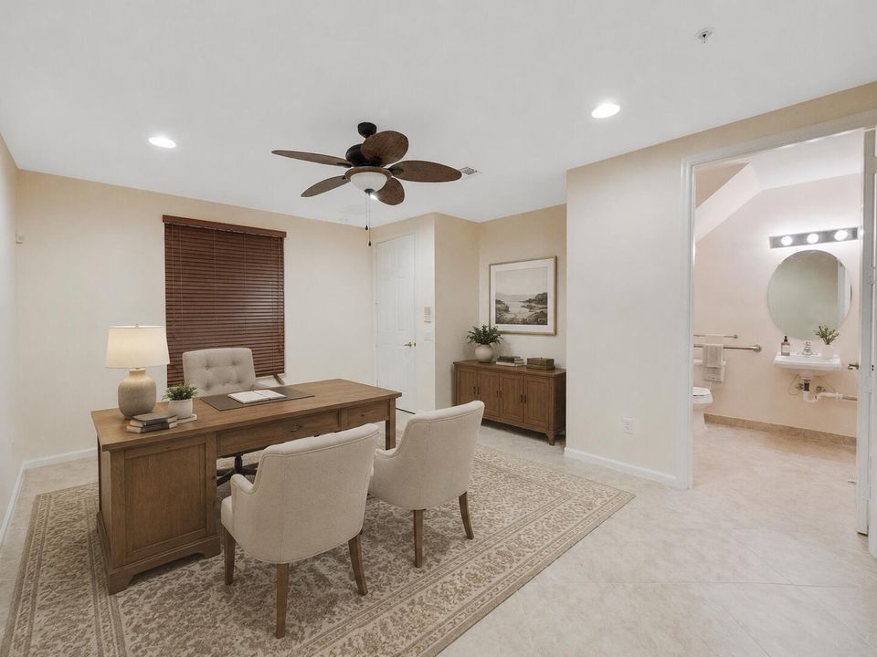 First Floor Home Office Staged