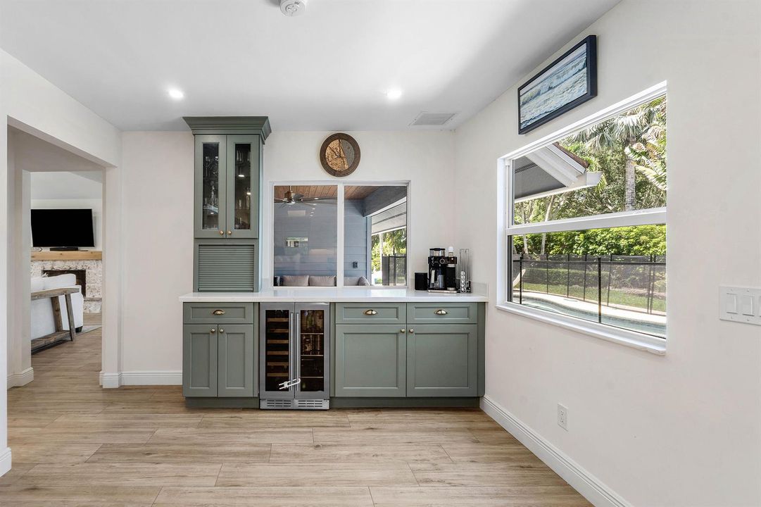 Kitchen/pass thru/wine bar