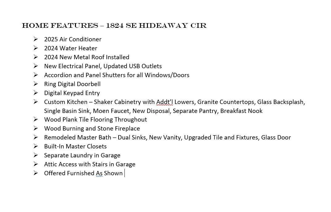 Home Features