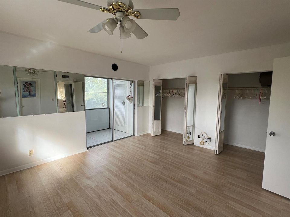 Plenty of closet space in the bedroom