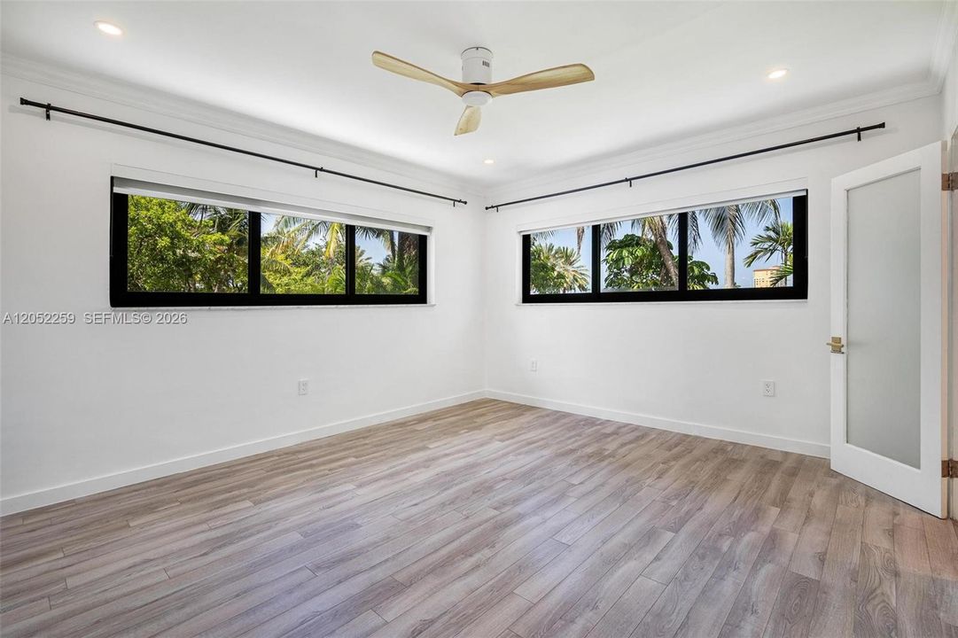 Second-floor primary suite occupying its own private level