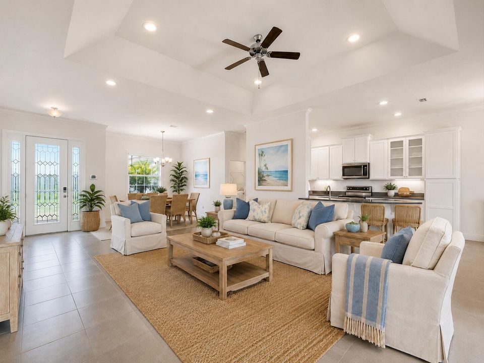 Virtually Staged Living Room