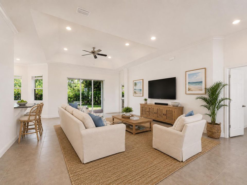 Virtually Staged Living Room