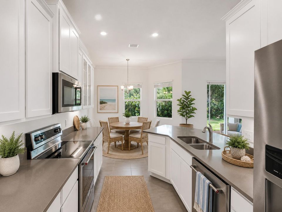 Staged Kitchen and Breakfast Nook