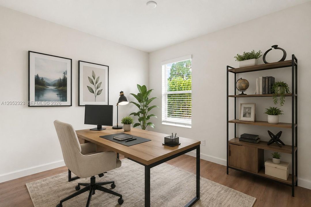 Virtual staged office