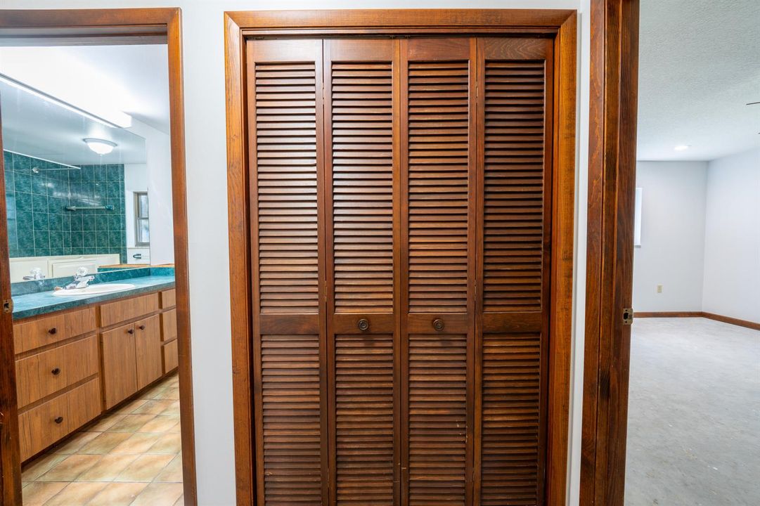Stained Wood Closet Doors Entire House