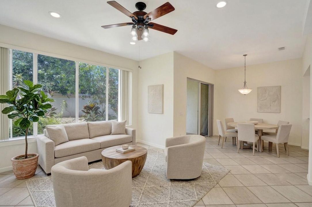Living dining room staging