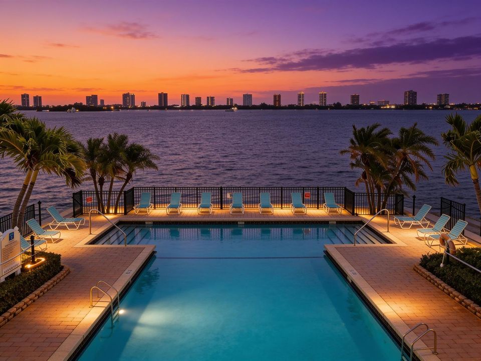 1030 Lake Shore Drive 103 - Pool_twiligh