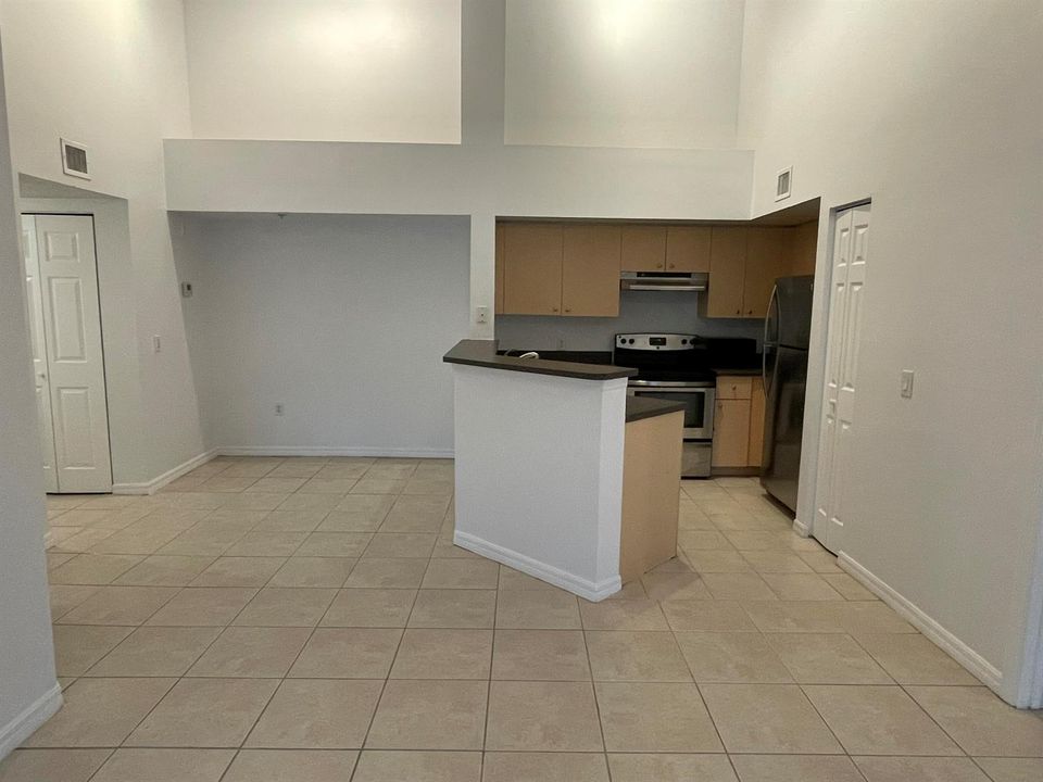 Kitchen and living room