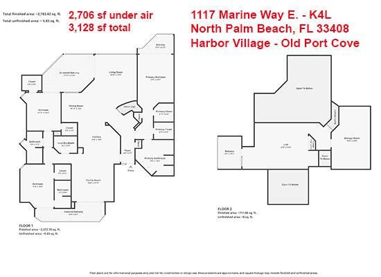 Floor Plan 1117 Marine Way K4L