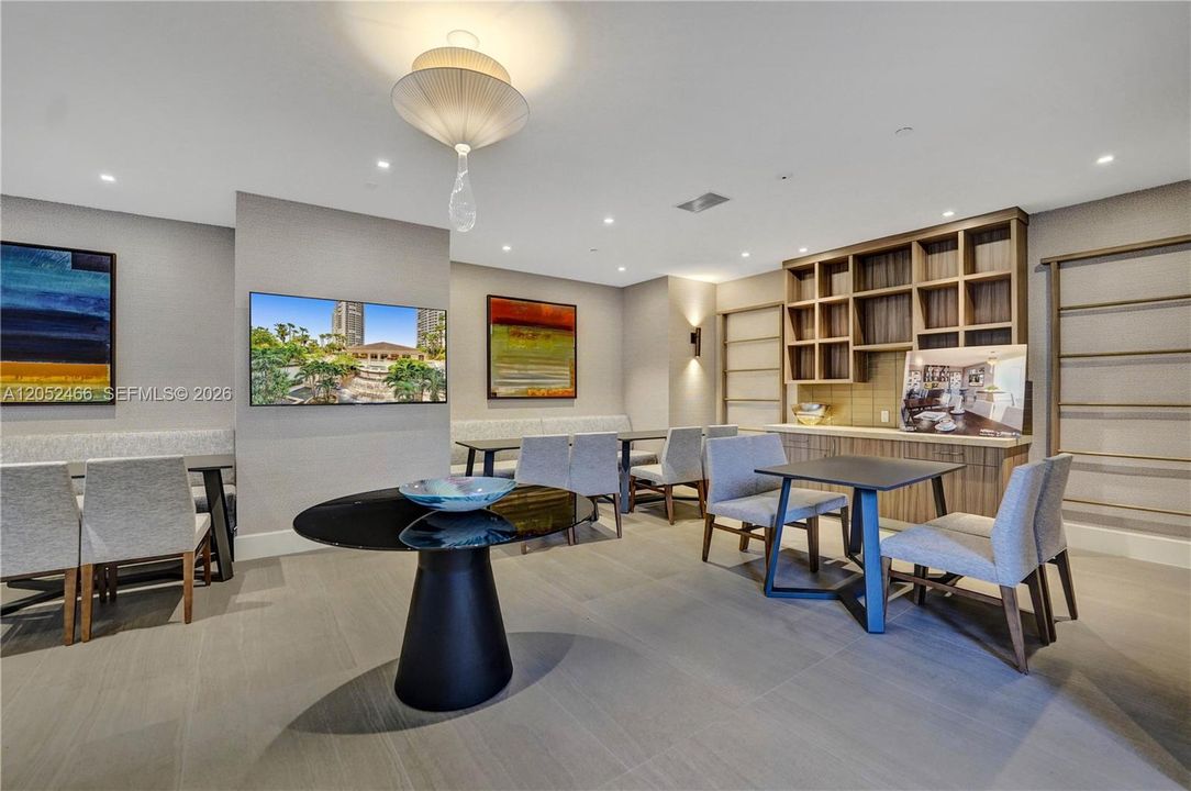 Coffee area.