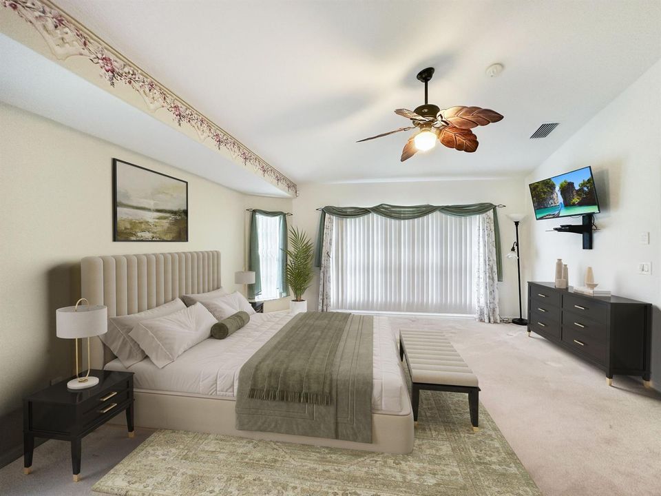 Master Bedroom Virtually staged